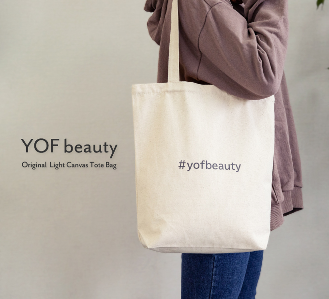 YOF beautyオリジナルライトキャンバストートバッグ